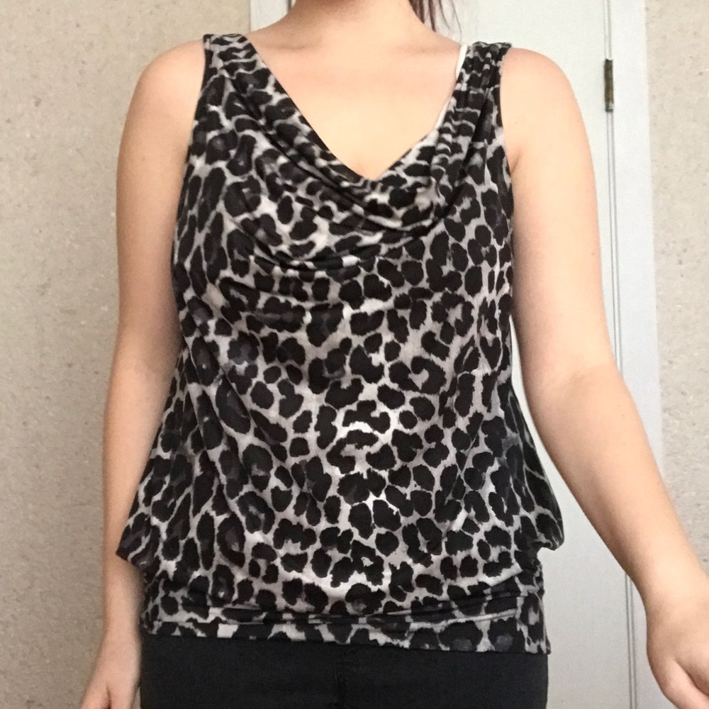 Leopard print top